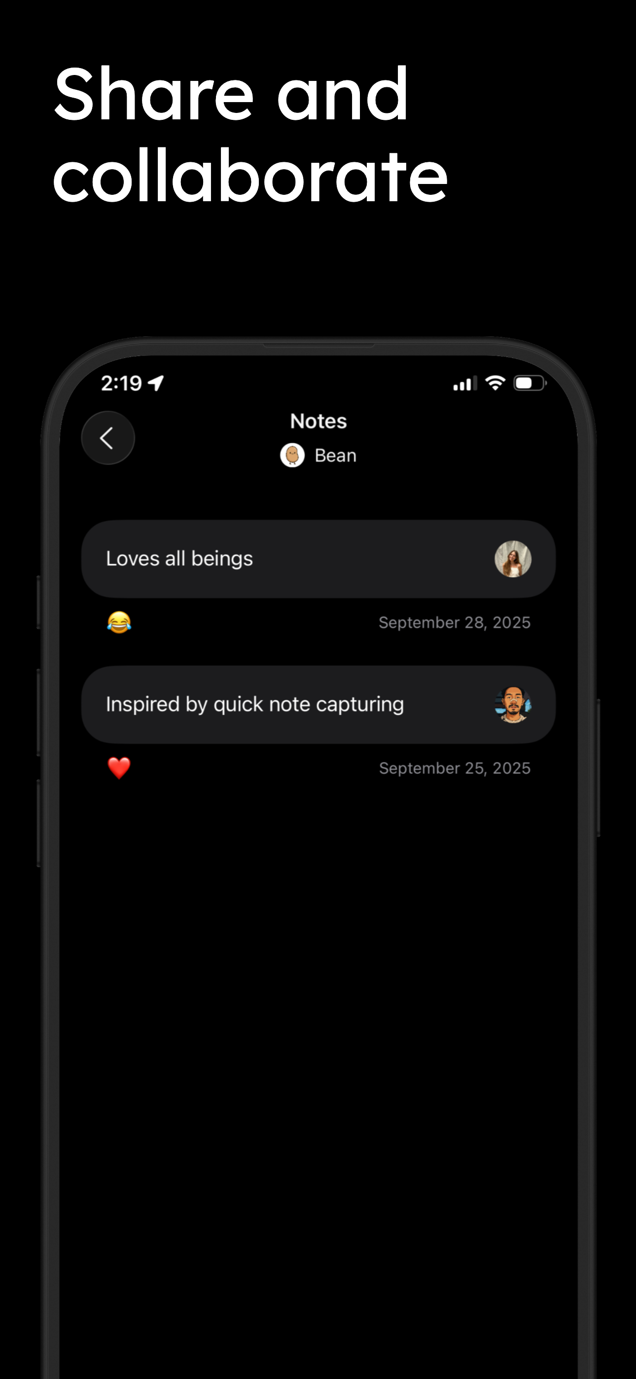 Share Notes with Others